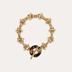 Gas Bijoux Adrian bracelet acetate gold - Tortoise^Femme Bracelets