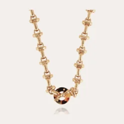 Gas Bijoux Adrian necklace acetate gold - Tortoise^Femme Colliers
