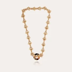 Gas Bijoux Adrian necklace acetate gold - Tortoise^Femme Colliers
