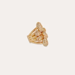 Gas Bijoux Agapa ring gold - Zirconia^Femme Bagues