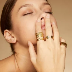 Gas Bijoux Aida ring gold^Femme Bagues