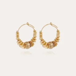 Gas Bijoux Aloha hoop earrings earrings mini gold^Femme Boucles D'oreilles