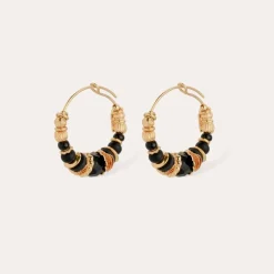 Gas Bijoux Aloha hoop earrings mini gold^Femme Boucles D'oreilles