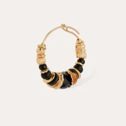 Gas Bijoux Aloha hoop earrings mini gold^Femme Boucles D'oreilles