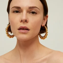 Gas Bijoux Andy hoop earrings large size gold^Femme Boucles D'oreilles|Bijoux Dorés