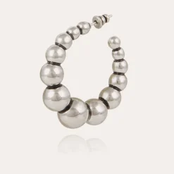 Gas Bijoux Andy hoop earrings small size silver^Femme Boucles D'oreilles|Bijoux Argentés