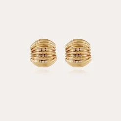 Gas Bijoux Anne strass earrings gold^Femme Boucles D'oreilles|Boucles D'oreilles