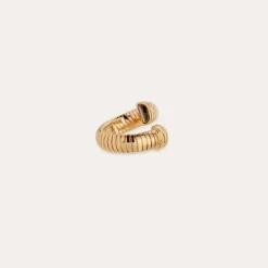 Gas Bijoux Antigone ring gold - Grey Mother-of-Pearl^Femme Bagues