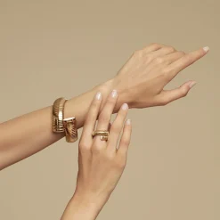 Gas Bijoux Antigone ring gold - White Mother-of-pearl^Femme Bagues