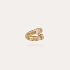 Gas Bijoux Antigone ring gold - White Mother-of-pearl^Femme Bagues