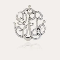 Gas Bijoux Arabesque earrings large size silver^Femme Boucles D'oreilles