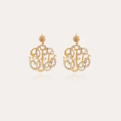 Gas Bijoux Arabesque earrings small size gold^Femme Boucles D'oreilles