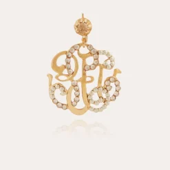 Gas Bijoux Arabesque earrings small size gold^Femme Boucles D'oreilles