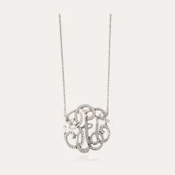 Gas Bijoux Arabesque necklace large size silver^Femme Colliers
