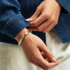 Gas Bijoux Ariane bracelet very large size silver^Homme Bracelets Homme|Joncs Homme