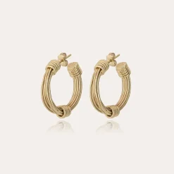 Gas Bijoux Ariane hoop earrings small size gold^Femme Boucles D'oreilles|Bijoux Dorés