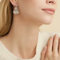 Gas Bijoux Arlequin earrings silver^Femme Boucles D'oreilles