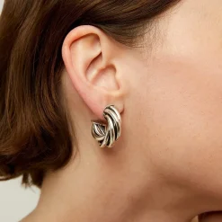 Gas Bijoux Atik hoop earrings mini silver^Femme Boucles D'oreilles|Bijoux Argentés