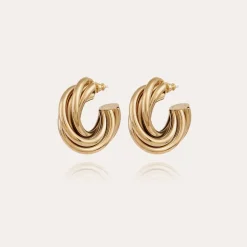 Gas Bijoux Atik hoop earrings small size gold^Femme Boucles D'oreilles|Bijoux Dorés
