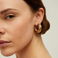 Gas Bijoux Atik hoop earrings small size gold^Femme Boucles D'oreilles|Bijoux Dorés