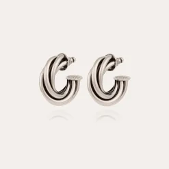 Gas Bijoux Atik hoop earrings small size silver^Femme Boucles D'oreilles|Bijoux Argentés