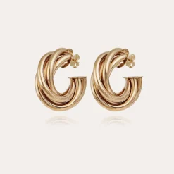 Gas Bijoux Atik hoop medium size gold^Femme Boucles D'oreilles|Bijoux Dorés