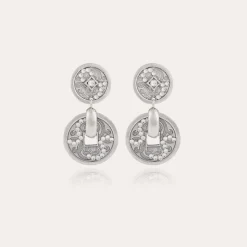 Gas Bijoux Aurelia strass earrings silver^Femme Boucles D'oreilles