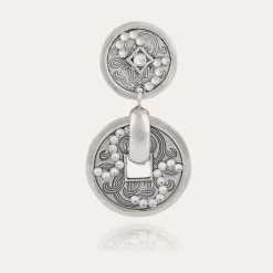 Gas Bijoux Aurelia strass earrings silver^Femme Boucles D'oreilles