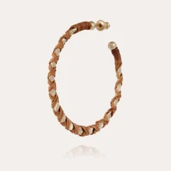 Gas Bijoux Bako earrings medium size gold - Wicker - 55 years collection^Femme Boucles D'oreilles