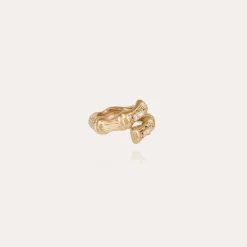 Gas Bijoux Bambou liane strass ring gold^Femme Bagues
