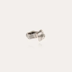 Gas Bijoux Bambou Liane strass ring silver^Femme Bagues