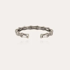 Gas Bijoux Bambou strass bangle bracelet silver^Femme Bracelets