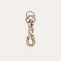 Gas Bijoux Barcelona key ring silver^Homme Accessoires Homme|Broches & Porte-clefs