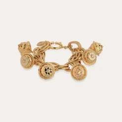 Gas Bijoux Bell enamel bracelet gold^Femme Bracelets