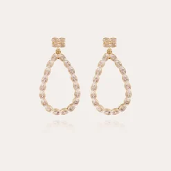 Gas Bijoux Bibi Riviera earrings gold - Zirconia^Femme Boucles D'oreilles
