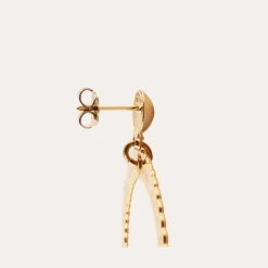 Gas Bijoux Bolduc earrings small size gold^Femme Boucles D'oreilles|Bijoux Dorés