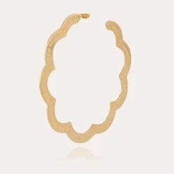 Gas Bijoux Bolduc Flore Gas hoop earrings large size gold^Femme Boucles D'oreilles|Bijoux Dorés