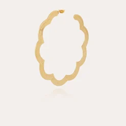 Gas Bijoux Bolduc Flore Gas hoop earrings small size gold^Femme Boucles D'oreilles|Bijoux Dorés