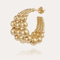 Gas Bijoux Boucles d'oreilles créoles Multiperla mini dorées^Femme Boucles D'oreilles|Bijoux Dorés