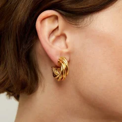 Gas Bijoux Boucles d'oreilles créoles Atik mini dorées^Femme Boucles D'oreilles|Bijoux Dorés