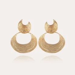 Gas Bijoux Boucles d'oreilles Luna Wave dorées^Femme Boucles D'oreilles|Bijoux Dorés
