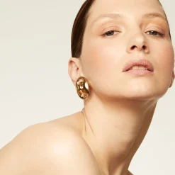 Gas Bijoux Boucles d'oreilles puces Cophea dorées^Femme Boucles D'oreilles|Bijoux Dorés