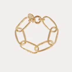 Gas Bijoux Bracelet Maille Ovale grand modèle doré^Femme Bracelets|Bijoux Dorés