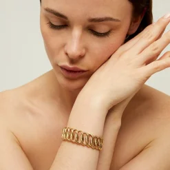 Gas Bijoux Bronx bracelet small size gold^Femme/Homme Bracelets|Bijoux Dorés