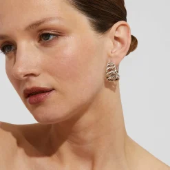 Gas Bijoux Bronx hoop earrings silver^Femme Boucles D'oreilles|Bijoux Argentés