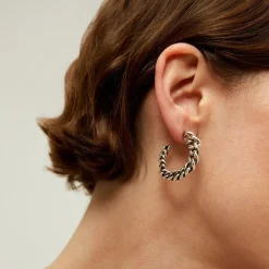 Gas Bijoux Bronxy hoop earrings silver^Femme Boucles D'oreilles|Bijoux Argentés