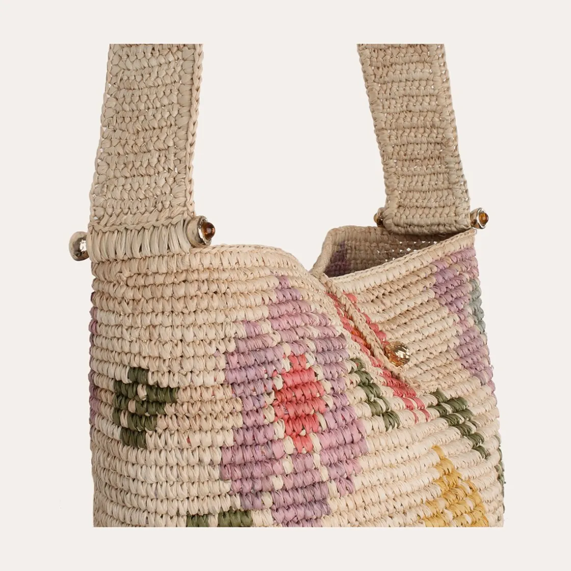 Gas Bijoux Bucket bag raffia^ Sacs & Pochettes