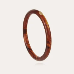 Gas Bijoux Caftan bracelet acetate gold - Brown^Femme Bracelets