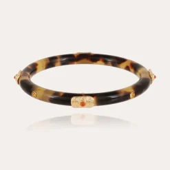 Gas Bijoux Caftan Meknes bracelet acetate gold - Tortoise^Femme Bracelets
