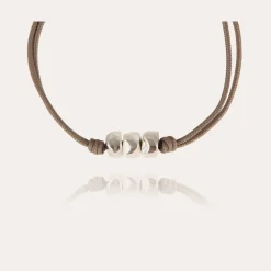 Gas Bijoux Cailloux bracelet large size silver^Homme Bracelets Cordons Homme